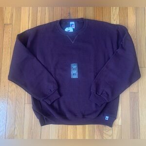 NWT Russell Athletic Crew Neck Maroon Sweatshirt